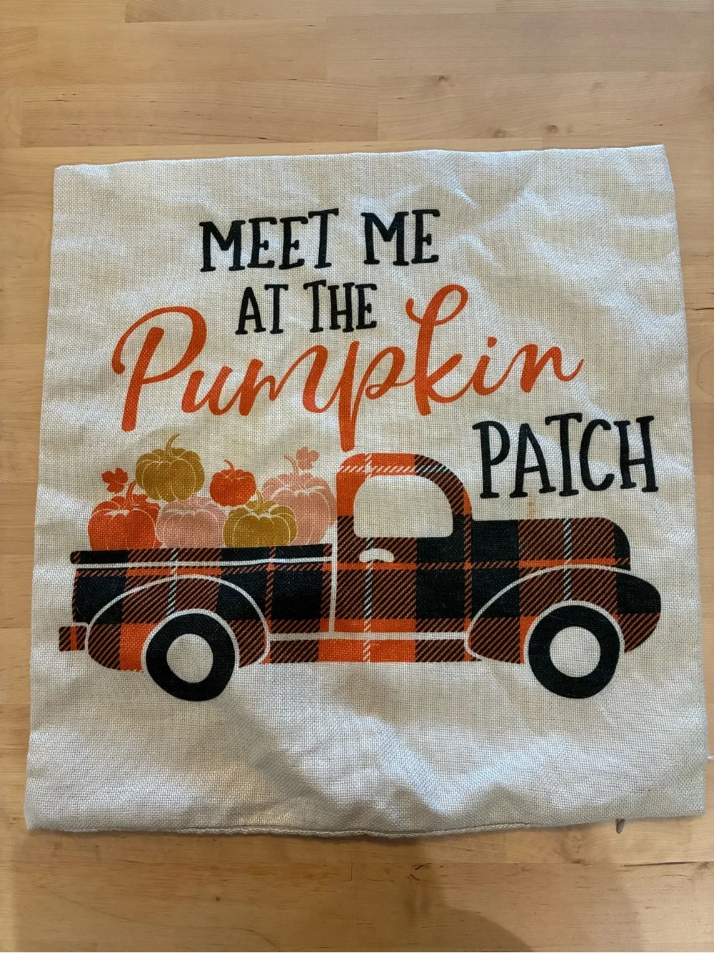 Farmhouse Decorative Pillow Cover . Small Halloween banner farmhouse